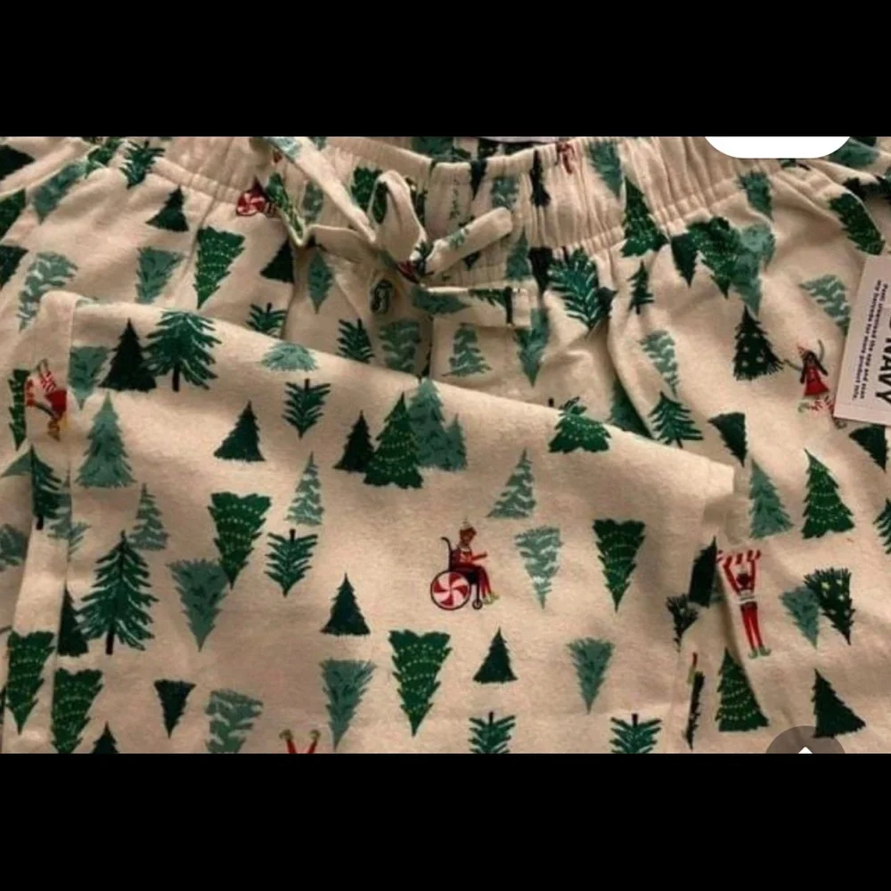 Mommy & Me Matching Christmas Tree Elf Toddler Footy PJ & XS PJ Pant Bundle Set